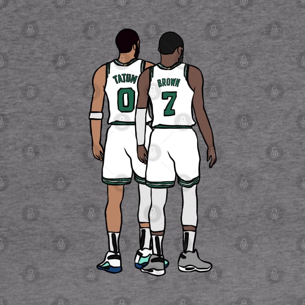 Jayson Tatum and Jaylen Brown Back-To by rattraptees